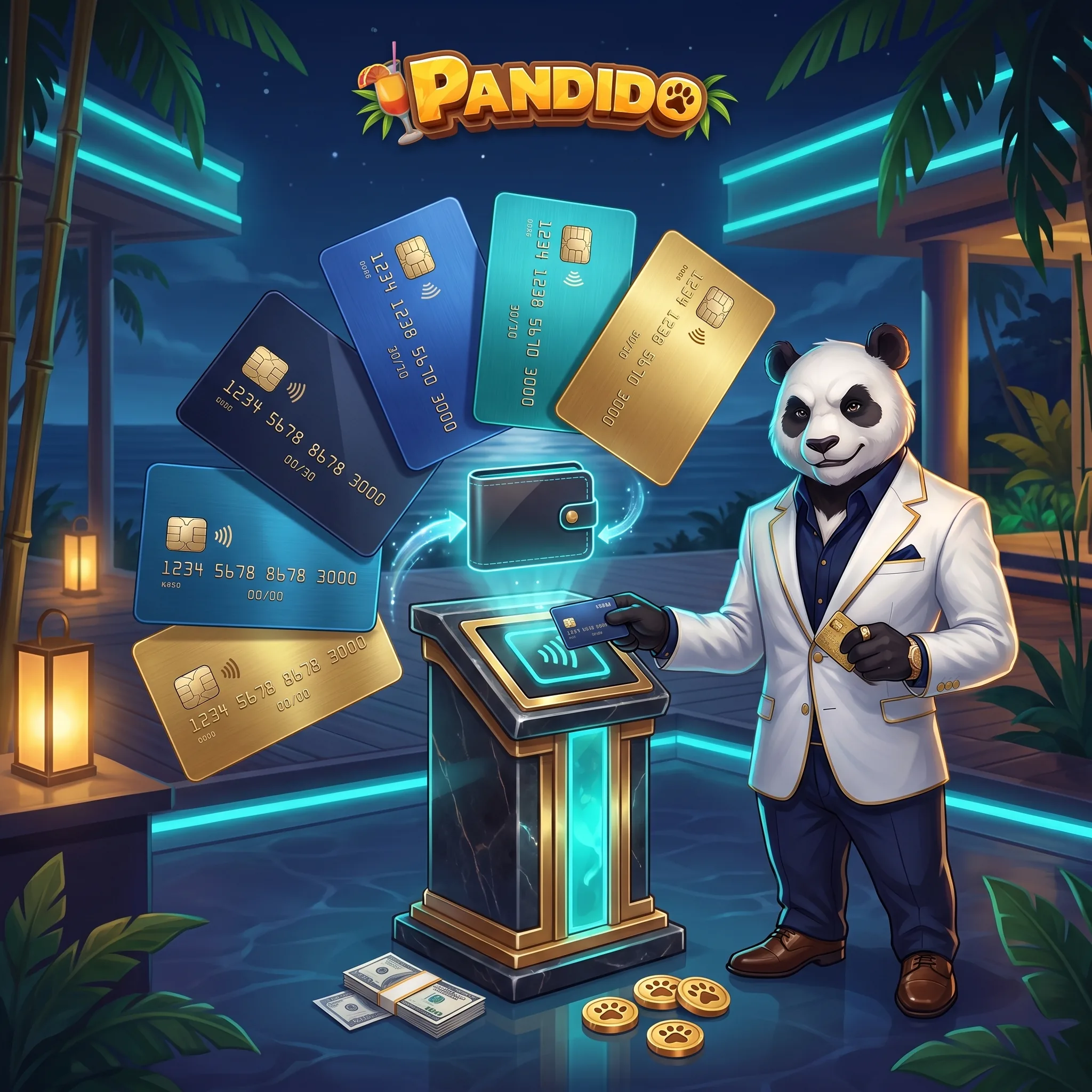 Pandido digital wallet illustration